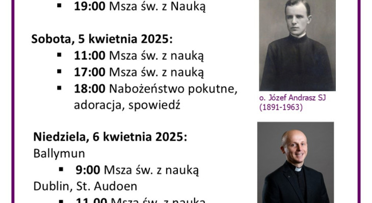 Rekolekcje Wielkopostne 4-6 kwietnia
